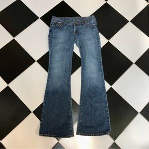 Vintage Y2K Farmer Low Rise Jeans Flares Premium Denim Western Flared Size 30